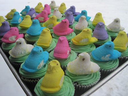 Peeps cupcakes - Confessions by Shari Zook